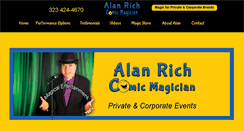 Desktop Screenshot of alanrichmagic.com
